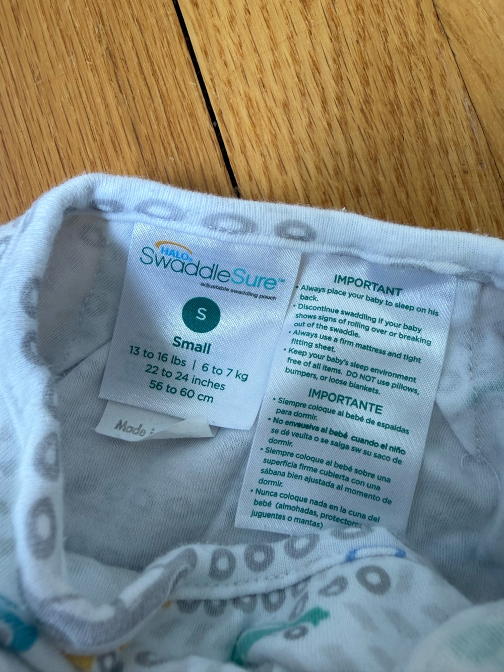 Halo SwaddleSure Swaddle - small - Picture 2 of 2